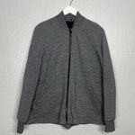 Lululemon Women 6 Heathered Gray Coal Pleat To Street Bomber Jacket Full Zip Photo 0