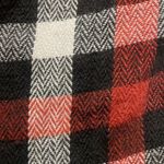 Woolrich  Red/Black/Grey Gingham Plaid Poncho One Size Reversible Womens Shawl Photo 3