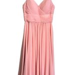 My Dreams & More Beautiful Pleated Chiffon Dress Beaded Straps Flowing Skirt 14 Pink Photo 0