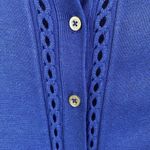 Brooks Brothers  Blue Long Sleeve Knit Button Up Cardigan Sweater S Photo 4