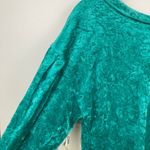 We The Free  Womens XS Milan Green Crushed Velvet Oversized Sweatshirt Y2K Grunge Photo 4