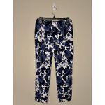 Joseph Ribkoff  Slim Fit Blue Floral Print Crop Pants Size 8 EUC!! Photo 2