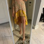 Miss June Flowy skirt Size Small Elastic Wais Orange Photo 1