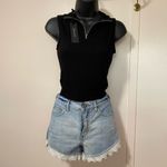 Shinestar Black Sleeveless Zip-Up Top Photo 5