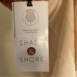 Shade & Shore  Women's Plunge One Piece Swimsuit One Shoulder, Off-White M Photo 5