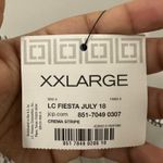 Liz Claiborne NWT XXL Striped Top Squareneck Linen Summer Beach Peasant Boho 3/4 Photo 6