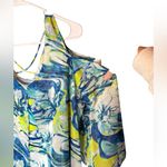 Ny Collection  Vibrant Blue and Lime Swim Cover-Up Photo 3