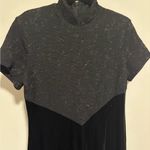 Jessica Howard  Vintage Black Velour/Velvet Gown Long Dress Size 12 Sparkle upper Photo 2