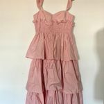 Antonio Melani Leila Sweetheart Neck Sleeveless Taffeta Smocked Tiered Midi Dress. Photo 7