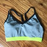 Nike Gray and Green Sports Bra Size M Photo 0