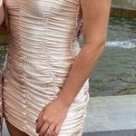 Lucy in the Sky  Champagne Mini Dress Photo 0