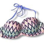 Victoria's Secret Victoria Secret The Flirt Bandeau Colorful Patterned Bikini Top Photo 0