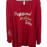 Cacique Plus 18/20 Shirt Hi Lo Holiday Sleep Top Professional Mistletoe Tester Photo 0