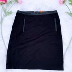 Joe Fresh NWT Faux Leather Trim Black Size 4 Skirt Photo 0
