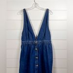 Urban Outfitters Danny Plunging Button Down Denim Overall Dress, EUC, Size XL Photo 5