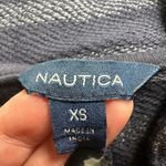 Nautica : Navy Striped Terry Cloth Hoodie Photo 2