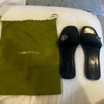 Tory Burch  Turnlock Slide (Perfect Black) Photo 0