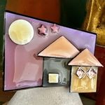 House Pins by Lucinda Mixed Media Moon & Houses Brooch Photo 4