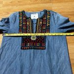 ZARA Embroidered ‘premium Denim Collection’ Tunic dress  womens XS Photo 4