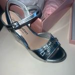Juicy Couture  Metallic Silver Strappy Heels Photo 0