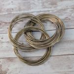 Vintage Bracelet Antique Gold Tone/Brass Tone Interlocking Statement Photo 8