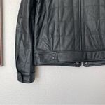 Rebecca Minkoff NWT  Black/Green Faux Leather Quilted Racer Jacket Size XS Photo 11