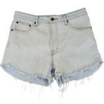 Lucky Brand Lucky Pins Short Denim Cutoffs High-rise Light Wash Women's Size 10 Photo 0