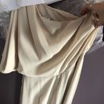 One Shoulder Jumpsuit Tan Size XS Photo 2