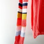 Zaket & Plover Long Sleeve Stripe Crewneck Sweater Top Orange Small Photo 8