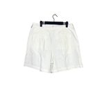 Madewell NWT High Rise Pleated Cotton Jean Shorts Slash Pockets 31 White #2874 Photo 3