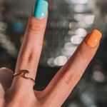 Gold Ocean Wave Ring Photo 1