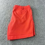Lands' End Womens Fit 2 Coral Red Cotton Blend Shorts Size 16 Casual Vacation Photo 7