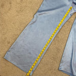 Vince  Textured Satin Wide‎ Leg Pants Blue L Photo 9