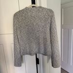 Marie Oliver  Gray Sweater Metallic Wide Sleeves Crewneck Pullover Photo 3