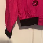 The Moon Vintage sequin celestial star pink black bomber jacket, size large Photo 2