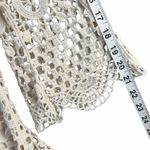 Ultra Pink Womens Crochet Lace Top XL Cream Open Knit Layering Tank Cottage Boho Chic Photo 11