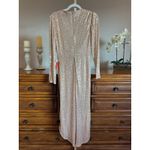 Mac Duggal Ieena Sequin Knotted Midi Dress Rose Gold Size 8 NWT Photo 8