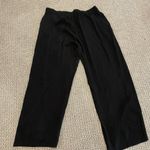 Gap  Pants Womens XL Wide Leg Pull On Stretch High Rise Beachy Coastal Black Pock Photo 3