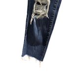 L’agence Jordan Cropped Straight High Rise Classic Vintage Destruct Denim Jeans Blue Size 28 Photo 6