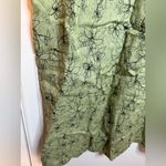 Cut Loose Olive Green Floral Linen Tunic Dress Size M Photo 5