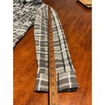 LY2K VANITY Pea Coat Plaid‎ Large Jacket Gray Button Peacoat Collared Photo 6