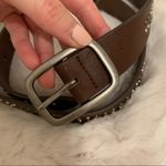 American Eagle ⭐️ AEO Dark Brown Studded Leather Belt NWT Size Small Photo 5