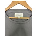 Wheat Shirt Womens Large Gray Crewneck Made USA Cotton Soft Casual Basic Tee Photo 2