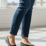 No Boundaries  Women's Black Rhinestone Ballet Flats Shimmer Slip On Memory Foam Photo 0