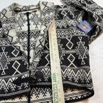 Flashback Southwestern Geometric Cropped Jacket – Women M Multicolor Black Size M Photo 3