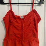 Sienna Sky  Red Ruched Camisole Top Photo 0