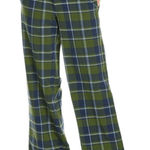 We Wore What  Green and Navy Plaid Pant NWT Size Small Low Rise Plaid Knit Pants Photo 0