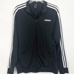 Adidas Men's Full Zipper Long Sleeve Track Black Jacket Size Medium Photo 0