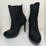BCBGMAXAZRIA  Virginia black suede high heel ankle boots, size 8 Photo 0