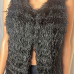 Betsey Johnson  Fringe Western Goth Vest Size S Photo 1